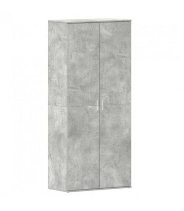 vidaXL Shoe Cabinet Concrete Grey 80 x 39 x 178 cm Engineered Wood