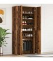 vidaXL Shoe Cabinet Old Wood 80 x 39 x 178 cm Engineered Wood