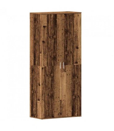 vidaXL Shoe Cabinet Old Wood 80 x 39 x 178 cm Engineered Wood
