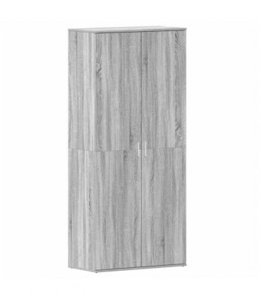 vidaXL Shoe Cabinet Grey Sonoma 80 x 39 x 178 cm Engineered Wood
