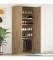 vidaXL Shoe Cabinet Artisan Oak 80 x 39 x 178 cm Engineered Wood