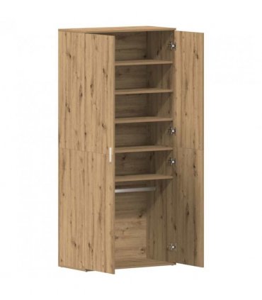 vidaXL Shoe Cabinet Artisan Oak 80 x 39 x 178 cm Engineered Wood