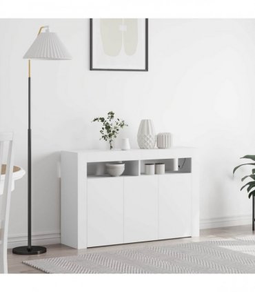 vidaXL Sideboard White 116 x 30 x 75 cm Engineered Wood
