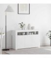 vidaXL Sideboard White 116 x 30 x 75 cm Engineered Wood