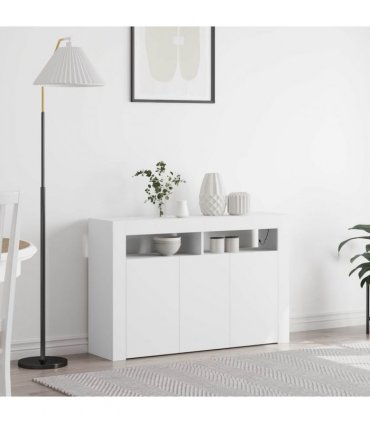 vidaXL Sideboard White 116 x 30 x 75 cm Engineered Wood