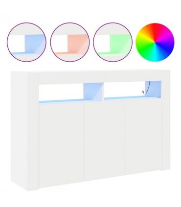 vidaXL Sideboard White 116 x 30 x 75 cm Engineered Wood