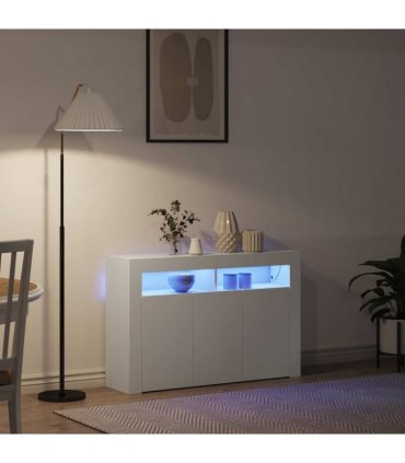 vidaXL Sideboard White 116 x 30 x 75 cm Engineered Wood