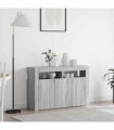 vidaXL Sideboard Grey Sonoma 116 x 30 x 75 cm Engineered Wood