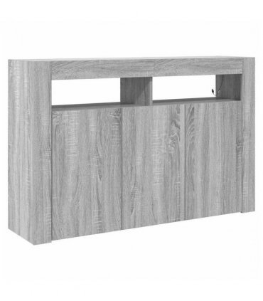 vidaXL Sideboard Grey Sonoma 116 x 30 x 75 cm Engineered Wood