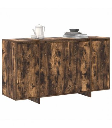 vidaXL Sideboard Smoked Oak 135 x 41 x 75 cm Engineered Wood