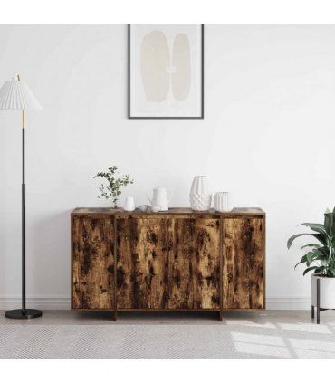 vidaXL Sideboard Smoked Oak 135 x 41 x 75 cm Engineered Wood