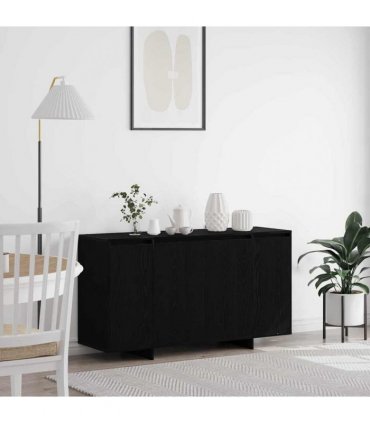 vidaXL Sideboard Black Oak 135 x 41 x 75 cm Engineered Wood
