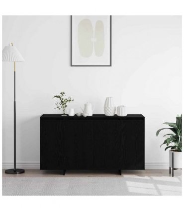 vidaXL Sideboard Black Oak 135 x 41 x 75 cm Engineered Wood