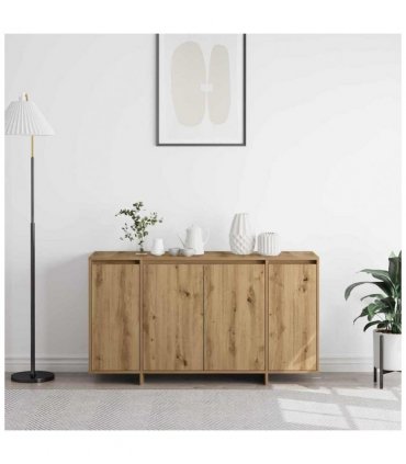 vidaXL Sideboard Artisan Oak 135 x 41 x 75 cm Engineered Wood