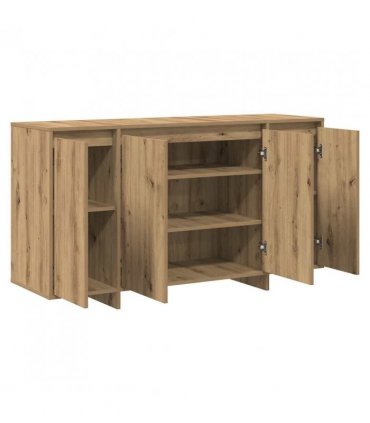 vidaXL Sideboard Artisan Oak 135 x 41 x 75 cm Engineered Wood