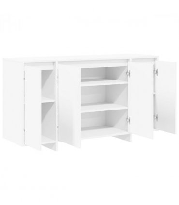 vidaXL Sideboard White 135 x 41 x 75 cm Engineered Wood