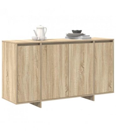 vidaXL Sideboard Sonoma Oak 135 x 41 x 75 cm Engineered Wood