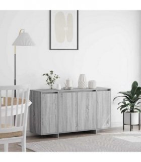 vidaXL Sideboard Grey Sonoma 135 x 41 x 75 cm Engineered Wood