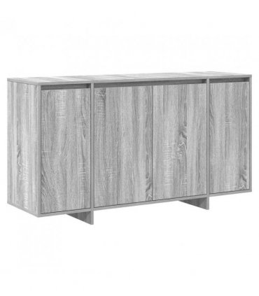 vidaXL Sideboard Grey Sonoma 135 x 41 x 75 cm Engineered Wood