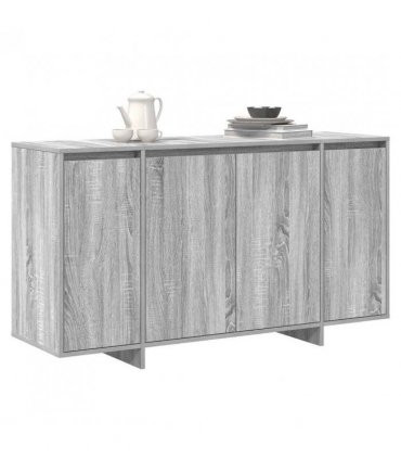 vidaXL Sideboard Grey Sonoma 135 x 41 x 75 cm Engineered Wood