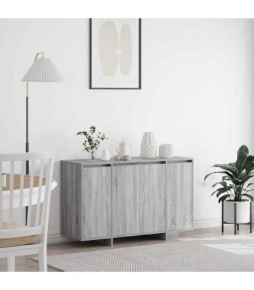 vidaXL Sideboard Grey sonoma 120 x 41 x 75 cm Engineered wood
