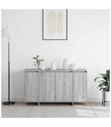 vidaXL Sideboard Grey sonoma 120 x 41 x 75 cm Engineered wood