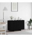 vidaXL Sideboard Black oak 120 x 41 x 75 cm Engineered wood