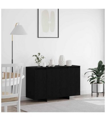vidaXL Sideboard Black oak 120 x 41 x 75 cm Engineered wood