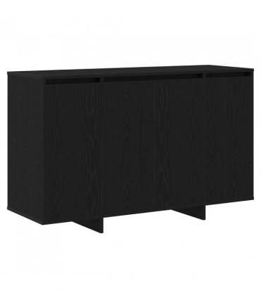 vidaXL Sideboard Black oak 120 x 41 x 75 cm Engineered wood