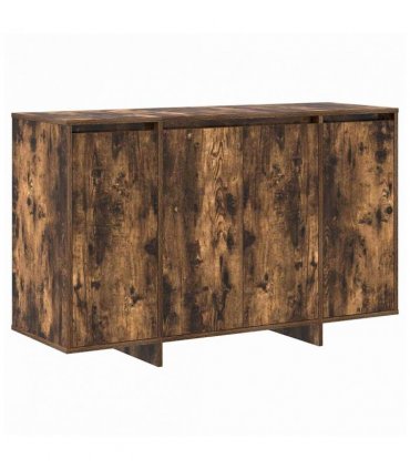 vidaXL Sideboard Smoked oak 120 x 41 x 75 cm Engineered wood
