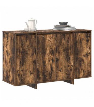 vidaXL Sideboard Smoked oak 120 x 41 x 75 cm Engineered wood