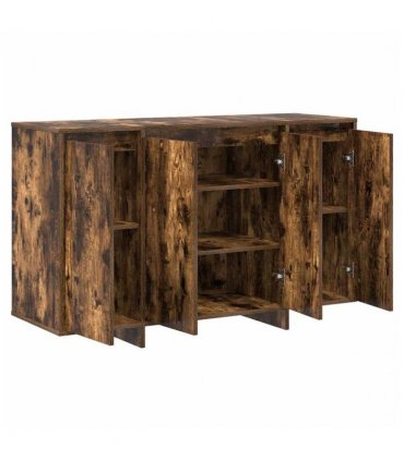 vidaXL Sideboard Smoked oak 120 x 41 x 75 cm Engineered wood