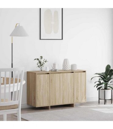vidaXL Sideboard Sonoma oak 120 x 41 x 75 cm Engineered wood