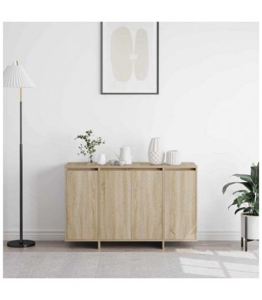vidaXL Sideboard Sonoma oak 120 x 41 x 75 cm Engineered wood