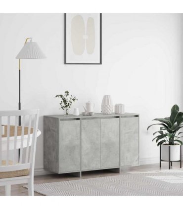 vidaXL Sideboard Concrete grey 120 x 41 x 75 cm Engineered wood