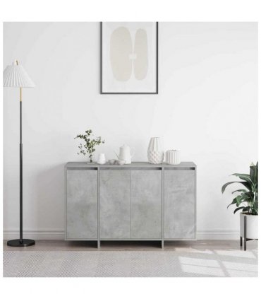 vidaXL Sideboard Concrete grey 120 x 41 x 75 cm Engineered wood