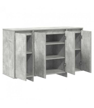 vidaXL Sideboard Concrete grey 120 x 41 x 75 cm Engineered wood