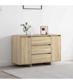 vidaXL Sideboard Sonoma Oak 120 x 41 x 75 cm Engineered Wood — V0671994129