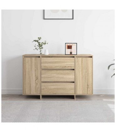 vidaXL Sideboard Sonoma Oak 120 x 41 x 75 cm Engineered Wood — V0671994129