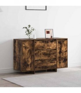 vidaXL Sideboard Smoked Oak 120 x 41 x 75 cm Engineered Wood — V0671994130