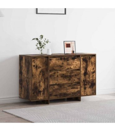 vidaXL Sideboard Smoked Oak 120 x 41 x 75 cm Engineered Wood — V0671994130
