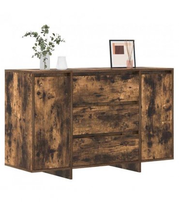 vidaXL Sideboard Smoked Oak 120 x 41 x 75 cm Engineered Wood — V0671994130