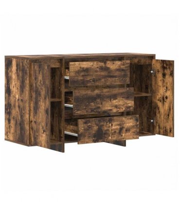 vidaXL Sideboard Smoked Oak 120 x 41 x 75 cm Engineered Wood — V0671994130