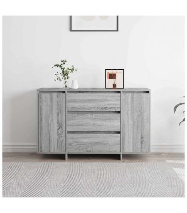 vidaXL Sideboard Grey Sonoma 120 x 41 x 75 cm Engineered Wood — V0671994133