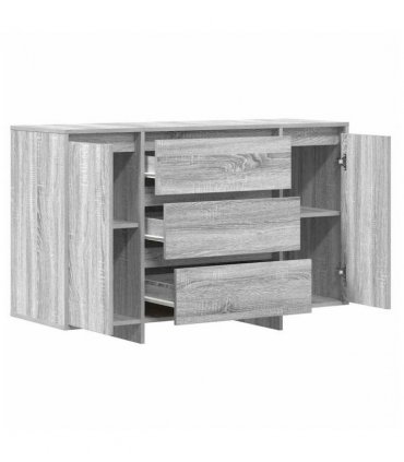 vidaXL Sideboard Grey Sonoma 120 x 41 x 75 cm Engineered Wood — V0671994133