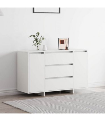 vidaXL Sideboard with Drawer White 120 x 41 x 75 cm Engineered Wood