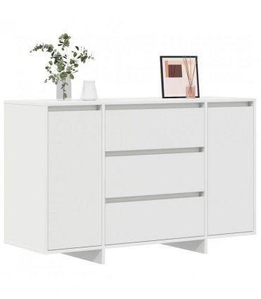 vidaXL Sideboard with Drawer White 120 x 41 x 75 cm Engineered Wood