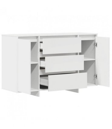 vidaXL Sideboard with Drawer White 120 x 41 x 75 cm Engineered Wood