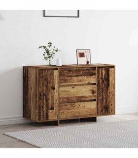 vidaXL Sideboard with Drawer Old Wood 120 x 41 x 75 cm Engineered Wood