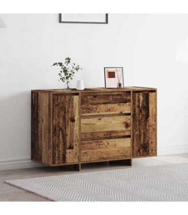 vidaXL Sideboard with Drawer Old Wood 120 x 41 x 75 cm Engineered Wood